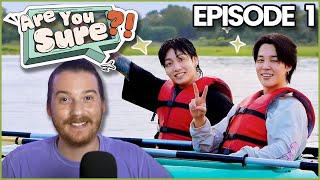 BTS JiminJungkook Are You Sure  Episode 1 REACTION i love this show already 🥹 [upl. by Haakon581]