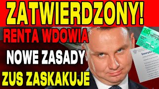 RENTA WDOWIA 2025 ZUS OGŁASZA NOWE ZASADY BĘDĄ TO NAJWIĘKSZE WYPŁATY DLA WDÓW [upl. by Atteynod]