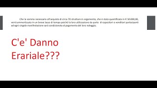 Fiera dei Morti e concessione dei gazebo che dovevano essere a pagamento ce danno erariale [upl. by Korfonta701]