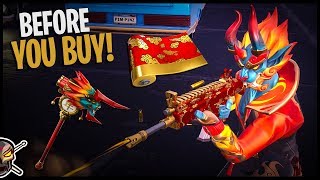 All Back Blings on Firewalker  Outburst Axe  Golden Clouds Wrap Showcase  Before You Buy [upl. by Worlock]