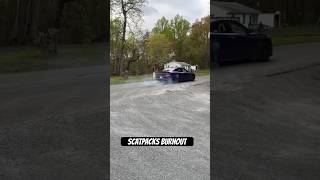 Scatpacks Back to Back Burnout 🔥 392dodgescatpackchargermoparsrtburnoutviraltrendingfyp [upl. by Carder617]