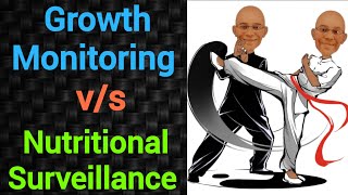 Difference between Growth Monitoring amp Nutritional Surveillance  PSM lecture  PSM made easy [upl. by Launcelot]