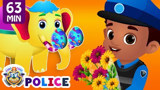 ChuChu TV Police Chase amp Save The Magical Elephant from Bad Guys  ChuChu TV Surprise Eggs Toys [upl. by Anastasius278]