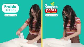 Aprende com Pampers Pants Ajuste Total [upl. by Atnom]