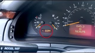 Mercedes W210 How to change Fahrenheit to Celsius  From Fahrenheit to Celsius on Mercedes W210 [upl. by Atronna657]