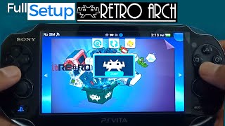 Ps Vita RetroArch Complete setup  Ps Vita Hacks  2021 [upl. by Ellegna]