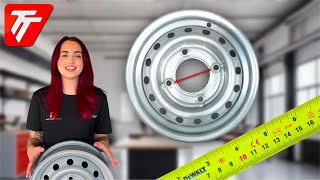 How To Measure The PCD of a 4 Stud Trailer Wheel  StepbyStep Guide [upl. by Sapphera243]