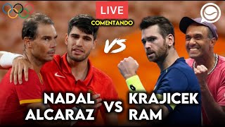 🔴 NADALALCARAZ vs KRAJICEKRAM CF DOBLES JUEGOS OLÍMPICOS  COMENTANDO EN DIRECTO [upl. by Donelu784]