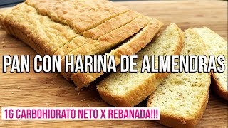 PAN CON HARINA DE ALMENDRAS PAN KETO DIETA KETO [upl. by Atalya66]