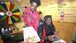 Kai cenat amp Kodak black mukbang [upl. by Aerdna324]