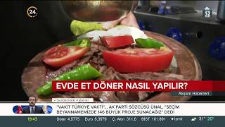 Evde Et Döner Yapımı  Dönerci Serkan Usta Kanal 24 TV [upl. by Anairad949]