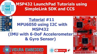 MPU6050 interfacing with MSP432 using I2C [upl. by Goulette807]