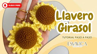 LLavero Girasol Fácil y Rapido🌻 Tutorial Paso a paso [upl. by Uta]