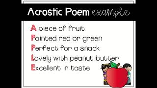 Acrostic Poems Day 1  Google Slides [upl. by Yendahc]