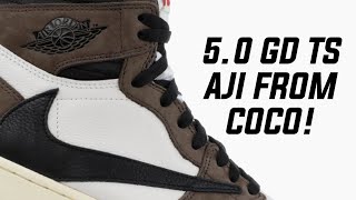 TRAVIS SCOTT AIR JORDAN 1 REPS COCO 50 GD BATCH INDEPTH REVIEW [upl. by Naols582]