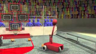 FIRST Robotics Competition FRC 2012 Rebound Rumble  Game Animation [upl. by Aldarcy]