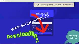 Script Sports Betting Website Source Code with Admin Panel [upl. by Eidod]