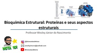 Bioquímica Estrutural Aula 04  Estrutura de Proteínas [upl. by Janifer601]