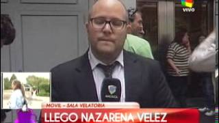 Nazarena fue a despedir a Fabián Rodríguez [upl. by Mcdougall]