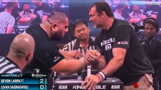 Devon Larrat Vs Levan Saginashvili  Armwrestling Rematch [upl. by Kaufmann]