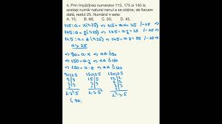 Testul 3  pag 56 Probleme care se rezolvă cu divizibilitate  Matematică 6 [upl. by Hailee]