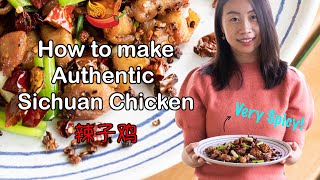 Easy Spicy Sichuan Chicken Recipe Szechuan Style  传统川菜辣子鸡 [upl. by Fulmis]