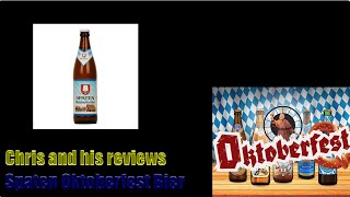 Spaten Oktoberfest bier German Beer Review [upl. by Daitzman]