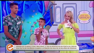 BRUTINHO NO FAMOSOS DA INTERNET PROGRAMA DA ELIANA  TEVE VÁRIAS PATADAS [upl. by Haron621]