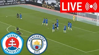 🔴 LIVE  Slovan Bratislava vs Manchester City  UEFA Champions League 2425  PES 21 Simulation [upl. by Chita349]