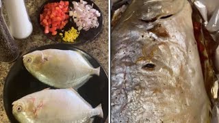 BROILED STUFFED POMPANO EASY FISH RECIPE shorts [upl. by Dyanne]