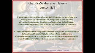 Learn ChandraSekhara ashTakam 55 full recital [upl. by Letnahc457]