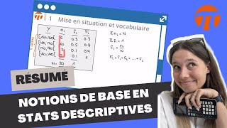 Notions de base en statistiques descriptives [upl. by Frech]