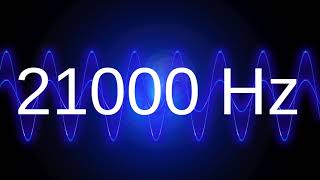 21000 Hz clean pure sine wave TEST TONE 21 khz frequency [upl. by Yetac737]