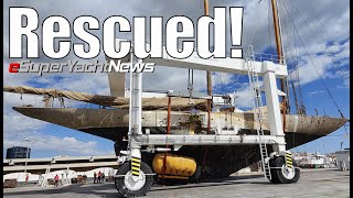 Sailing Yacht recovered from Seabed  Dilbar Work Continues Despite Sanctions  EP134 SY News [upl. by Elyn]