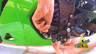 Adjusting Shifter Clutch Peg Ninja 250r [upl. by Sherye938]