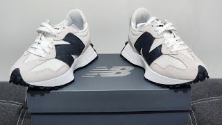 Unboxing  New Balance 327 White Black [upl. by Eked900]