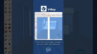 Como criar uma imagem emissora de Luz no VRAY para SketchUp [upl. by Nnayelsel]