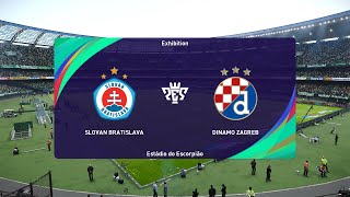 Slovan Bratislava vs Dinamo Zagreb 05112024 UEFA Champions League PES 2021 [upl. by Mcclain167]