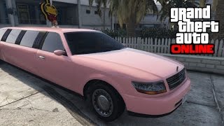 GTA 5 Online  How to Get a Pink Stretch Limo [upl. by Denten]