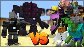 Minecraft NAMELESS E CORUNDUM GUARDIAN VS MUTANTES   BATALHA DE MOBS  1201 [upl. by Opaline]