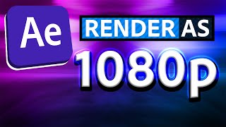 How To Render in After Effects ➤ HD 1080p3060ᶠᵖˢ ⟨ Adobe Media Encoder ⟩ ✅ [upl. by Debarath117]