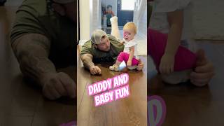 Broken leg won’t stop dad from baby playtime fun [upl. by Loralyn]