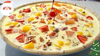 Delicioso Postre Navideño de Durazno Con Tan solo 3 ingredientes 🌲🍑😋Cris en la Cocina [upl. by Notserp]