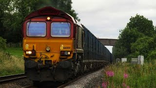 66089 at Northallerton East Junction  6M16 Tees NY  Knowsley Freight Terminal [upl. by Jaymee]