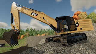 LS22 Baustelle 3 19  Im Kieswerk Steine brechen  2K  Landwirtschafts Simulator 22 [upl. by Arimihc]