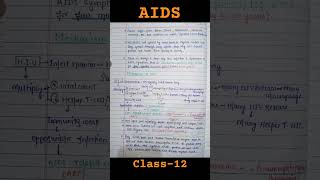 AIDS  CLASS 12 BIOLOGY NOTES  NEET  CBSE  NCERT [upl. by Mandal]