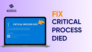 😲How To Fix Critical Process Died Issue on Windows 1110 [upl. by Aietal418]