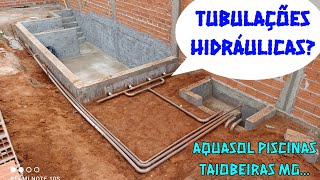 217  TUBULAÇÕES HIDRÁULICA  piscina bloco estrutral [upl. by Haelam]