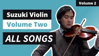 Suzuki Violin Book 2 All Songs with Piano Accompaniment [upl. by Norel202]