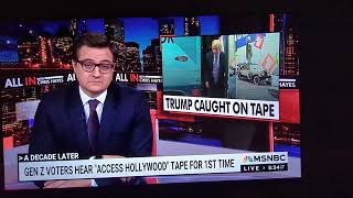 Access Hollywood tape full  All in with Chris Hayes [upl. by Einnim]